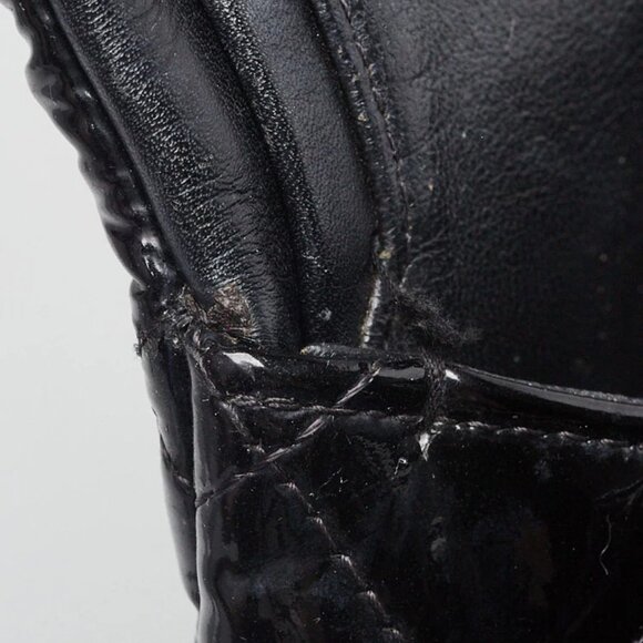 Chanel Black Quilted Patent Leather Classic Maxi Double Flap Bag - Picture 12 of 12